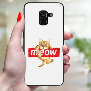 MY ART Ochranný kryt pre Samsung Galaxy A8 2018 (A530) MEOW (183)