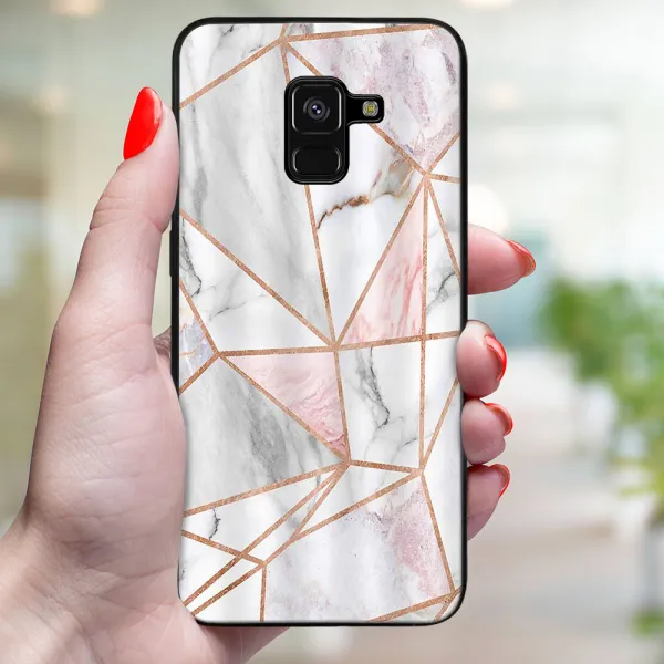 MY ART Ochranný kryt pre Samsung Galaxy A8 2018 (A530) PINK MARBLE (143)
