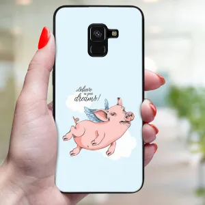 MY ART Ochranný kryt pre Samsung Galaxy A8 2018 (A530) PIG (186)