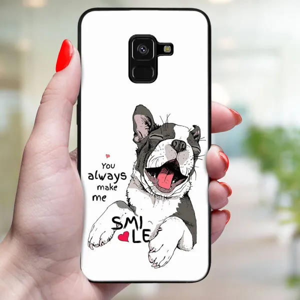 MY ART Ochranný kryt pre Samsung Galaxy A8 2018 (A530) SMILE (189)