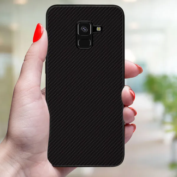 MY ART Ochranný kryt pre Samsung Galaxy A8 2018 (A530) CARBON (231)