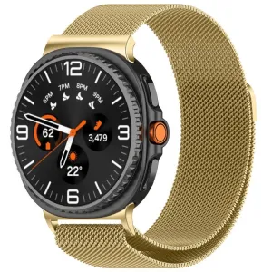 MILANESE Kovový remienok pre Samsung Galaxy Watch8 / Watch8 Classic zlatý