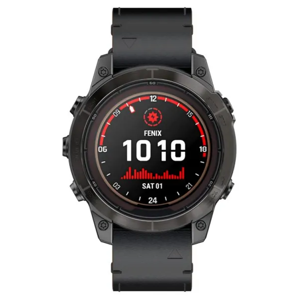 LEATHER Kožený remienok pre Garmin - šírka 26mm QuickFit čierny
