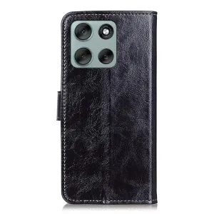 RETRO Peňaženkový obal Motorola Moto G86 Power 5G čierny