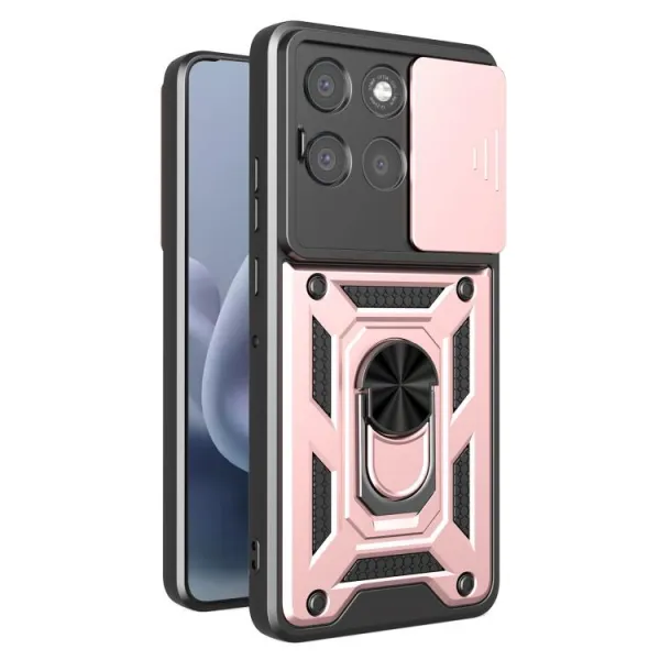 RING CAMERA Kryt s držiakom pre Motorola Moto G86 Power 5G ružový