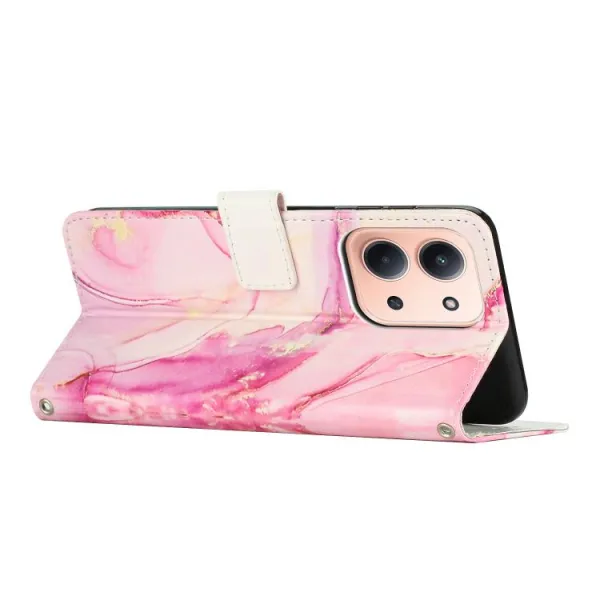 ART MARBLE Peňaženkový kryt pre Xiaomi Redmi 15C / Redmi 15C 5G ROSE GOLD