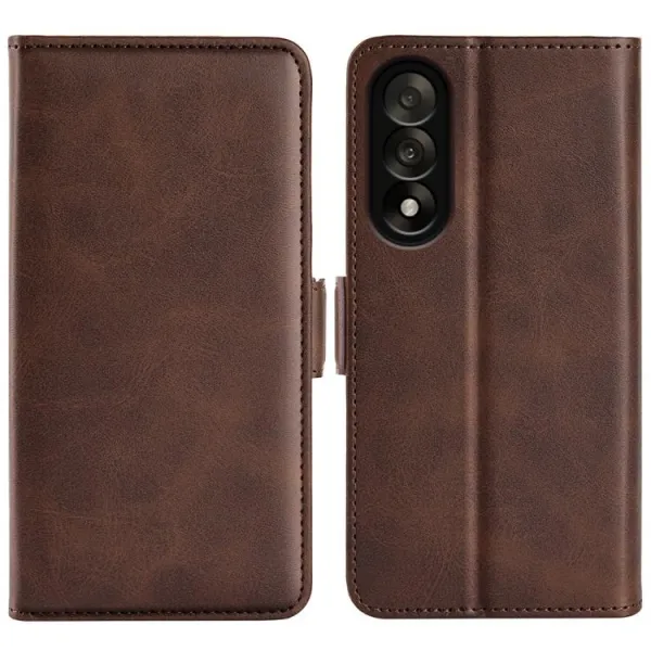 SIDE Peňaženkové puzdro pre OnePlus Nord 5 5G tmavohnedé