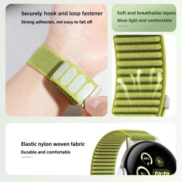 NYLON Vymeniteľný remienok pre Google Pixel Watch 4 45mm / Pixel Watch 3 45mm STARLIGHT