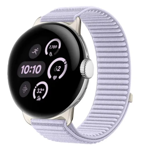 NYLON Vymeniteľný remienok pre Google Pixel Watch 4 45mm / Pixel Watch 3 45mm fialový