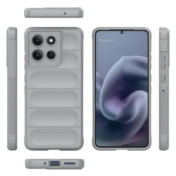 STEPS Ochranný kryt pre Motorola Moto G86 Power 5G svetlošedý