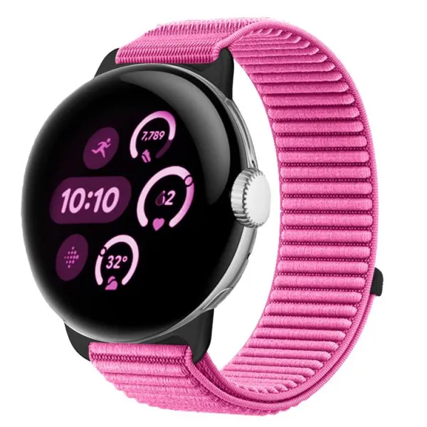 NYLON Vymeniteľný remienok pre Google Pixel Watch 4 45mm / Pixel Watch 3 45mm tmavoružový