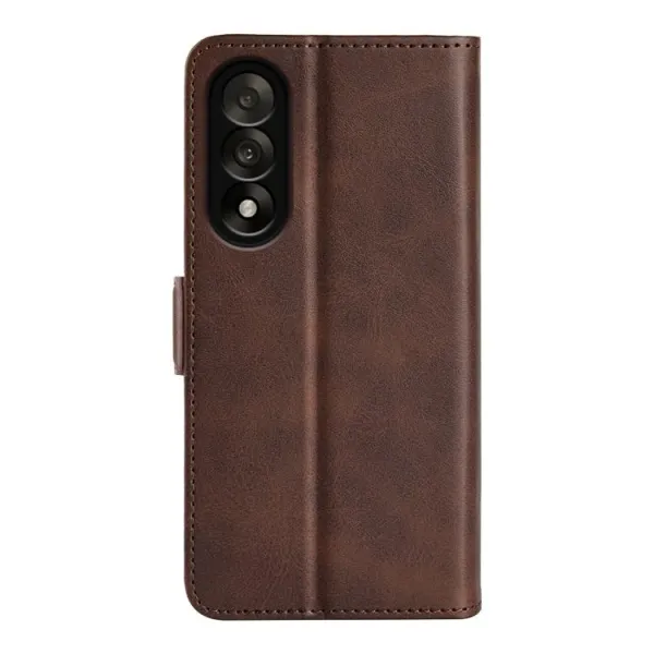 SIDE Peňaženkové puzdro pre OnePlus Nord 5 5G tmavohnedé