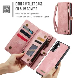 WALLET Ochranný kryt s peňaženkou 2v1 pre Samsung Galaxy A17 / A17 5G ružový