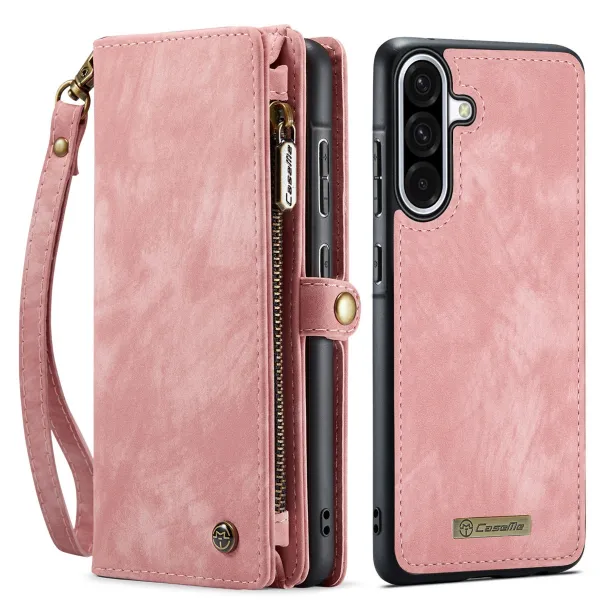 WALLET Ochranný kryt s peňaženkou 2v1 pre Samsung Galaxy A17 / A17 5G ružový