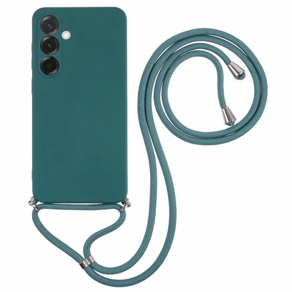 ROPE Kryt so šnúrkou Samsung Galaxy A17 / A17 5G tmavozelený