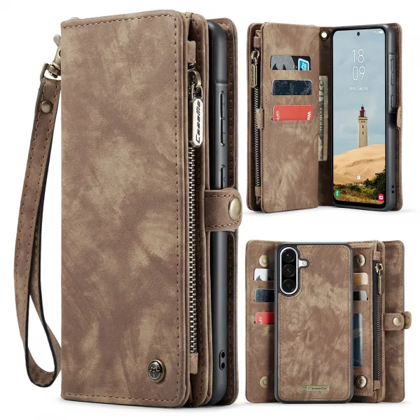 WALLET Ochranný kryt s peňaženkou 2v1 pre Samsung Galaxy A17 / A17 5G hnedý