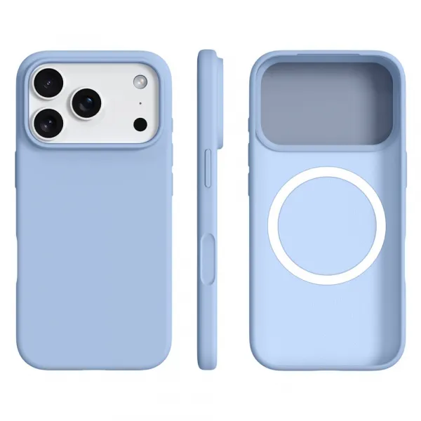 RUBBER MAGSAFE Silikónový kryt pre Apple iPhone 17 Pro modrý