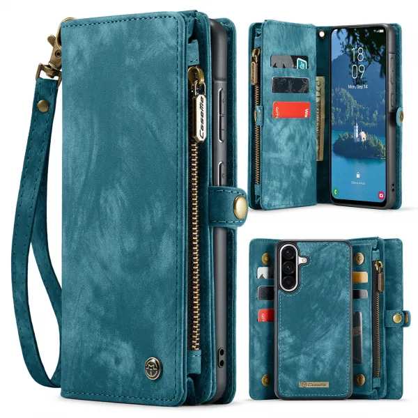 WALLET Ochranný kryt s peňaženkou 2v1 pre Samsung Galaxy A17 / A17 5G modrý