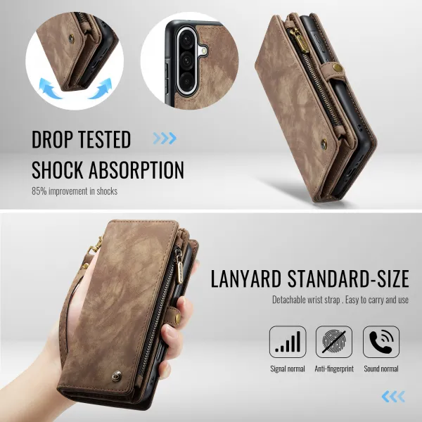 WALLET Ochranný kryt s peňaženkou 2v1 pre Samsung Galaxy A17 / A17 5G hnedý