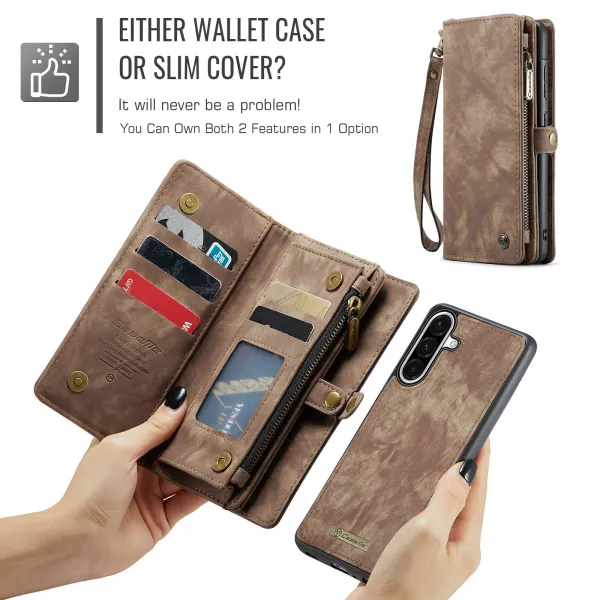 WALLET Ochranný kryt s peňaženkou 2v1 pre Samsung Galaxy A17 / A17 5G hnedý