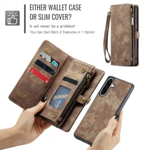 WALLET Ochranný kryt s peňaženkou 2v1 pre Samsung Galaxy A17 / A17 5G hnedý