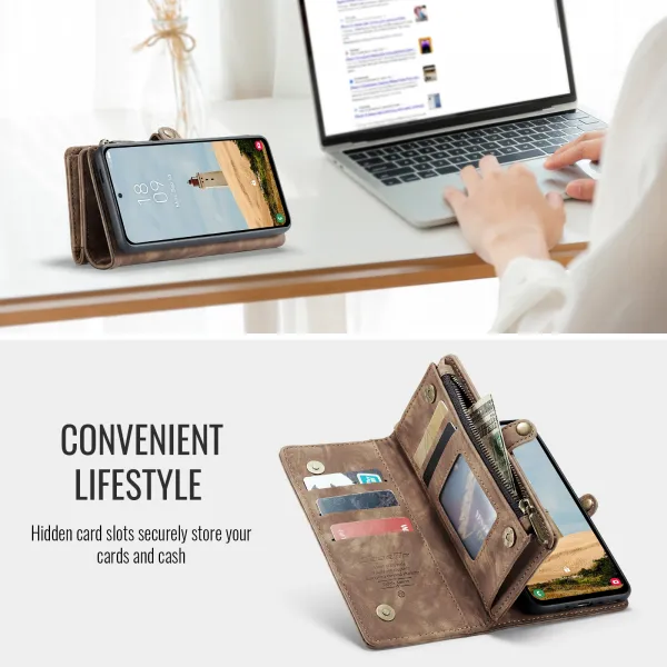 WALLET Ochranný kryt s peňaženkou 2v1 pre Samsung Galaxy A17 / A17 5G hnedý