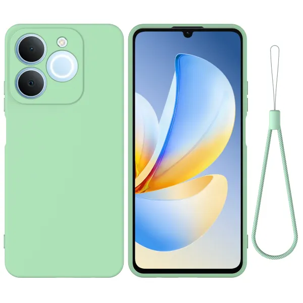 RUBBER Ochranný obal pre Realme Note 70T zelený