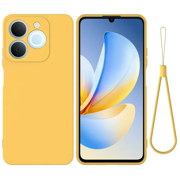 RUBBER Ochranný obal pre Realme Note 70T žltý