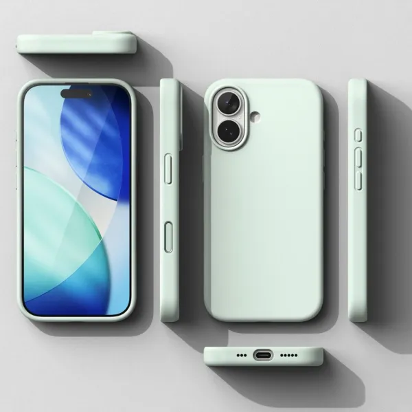 RINGKE SILICONE MAGSAFE Ochranný kryt Apple iPhone 17 LIGHT GREEN