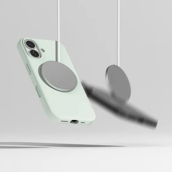 RINGKE SILICONE MAGSAFE Ochranný kryt Apple iPhone 17 LIGHT GREEN
