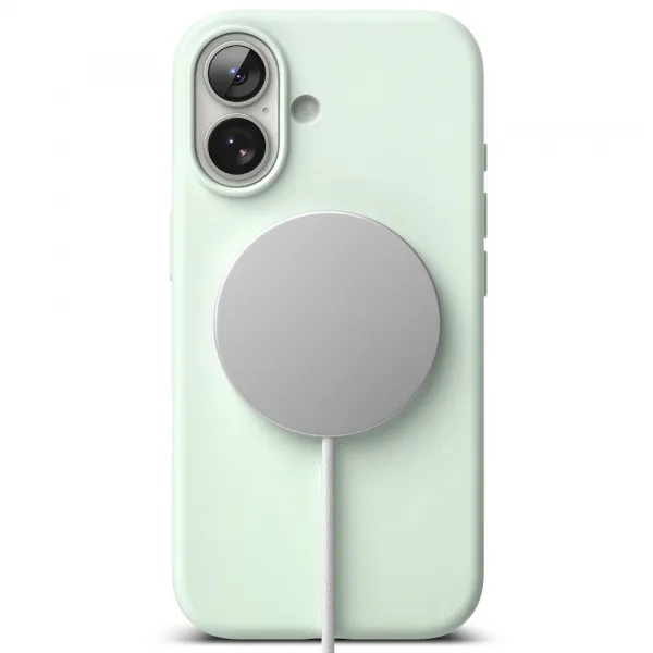 RINGKE SILICONE MAGSAFE Ochranný kryt Apple iPhone 17 LIGHT GREEN