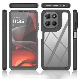 DUAL Obojstranný kryt s fóliou Motorola Moto G86 5G modrý