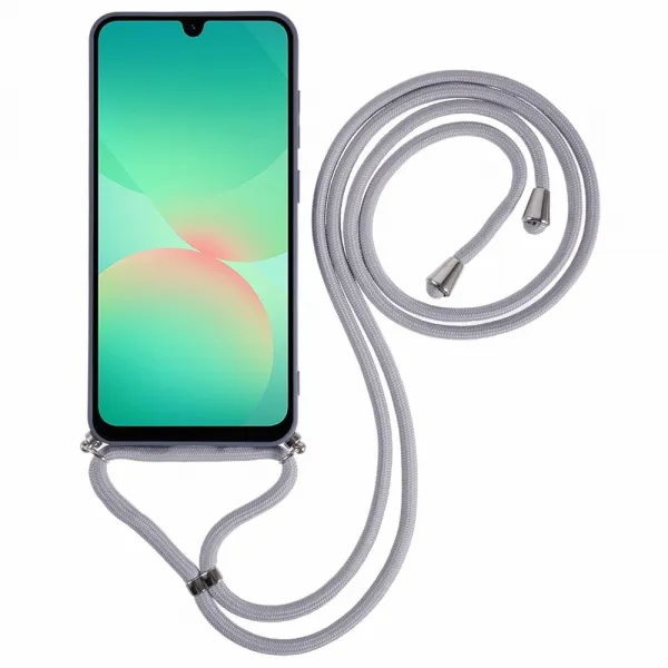 ROPE Kryt so šnúrkou Samsung Galaxy A17 / A17 5G šedo-modrý