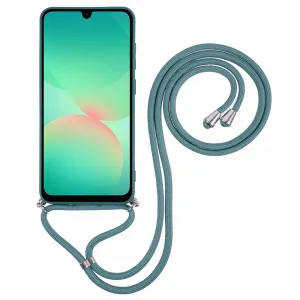 ROPE Kryt so šnúrkou Samsung Galaxy A17 / A17 5G tmavozelený
