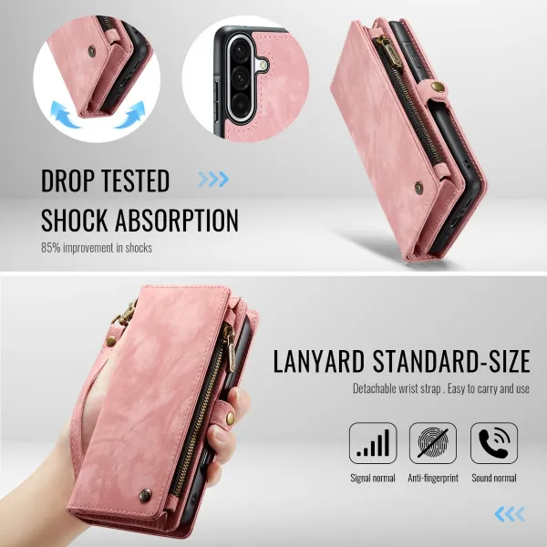 WALLET Ochranný kryt s peňaženkou 2v1 pre Samsung Galaxy A17 / A17 5G ružový