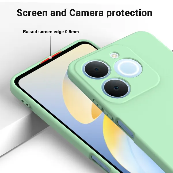 RUBBER Ochranný obal pre Realme Note 70T zelený