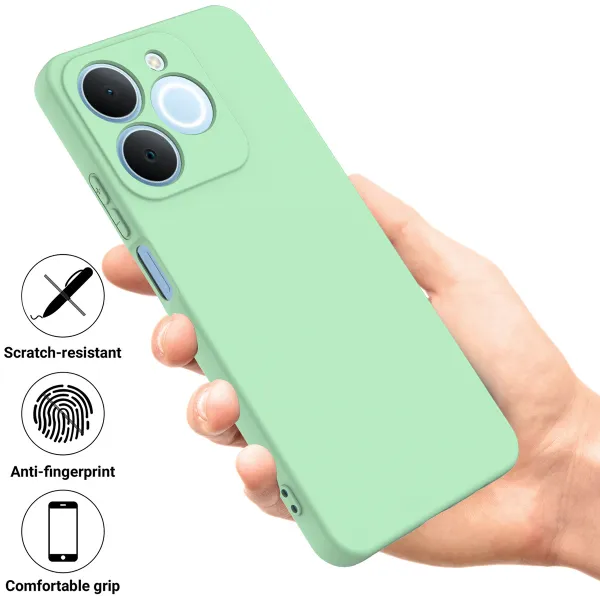 RUBBER Ochranný obal pre Realme Note 70T zelený