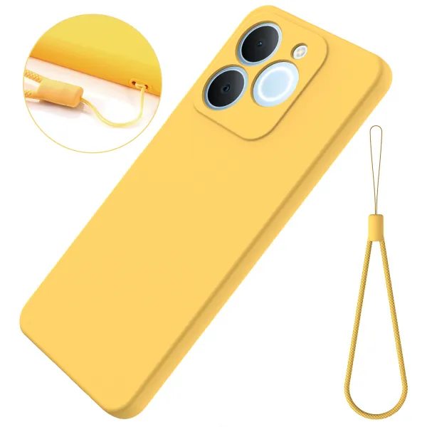 RUBBER Ochranný obal pre Realme Note 70T žltý