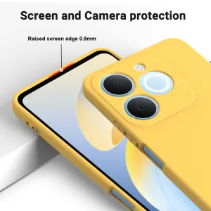 RUBBER Ochranný obal pre Realme Note 70T žltý