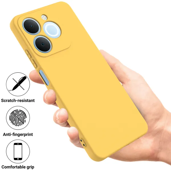 RUBBER Ochranný obal pre Realme Note 70T žltý