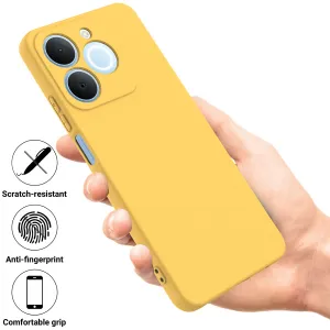 RUBBER Ochranný obal pre Realme Note 70T žltý