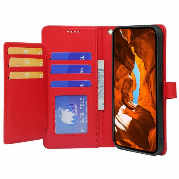 VELDO Peňaženkové puzdro pre T Phone 3 červené
