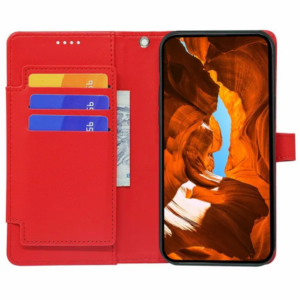 VELDO Peňaženkové puzdro pre T Phone 3 červené