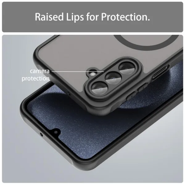 FANDUN MAGSAFE Ochranný kryt pre Samsung Galaxy A17 / A17 5G čierny