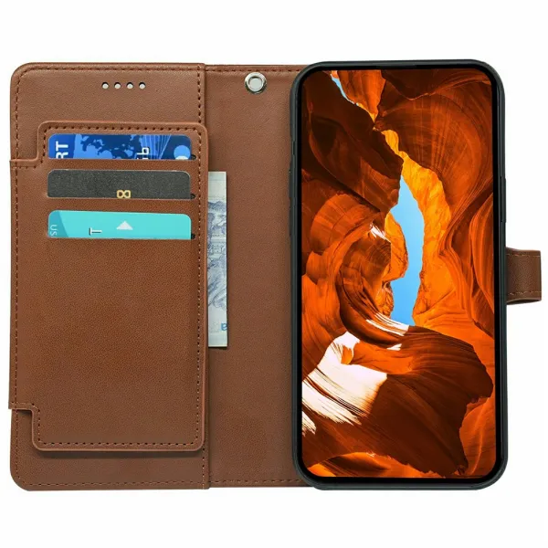 VELDO Peňaženkové puzdro pre T Phone 3 modré