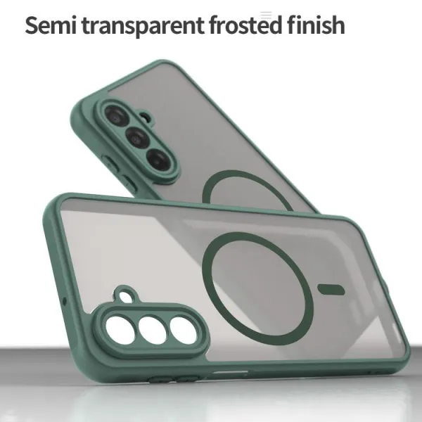 FANDUN MAGSAFE Ochranný kryt pre Samsung Galaxy A17 / A17 5G zelený