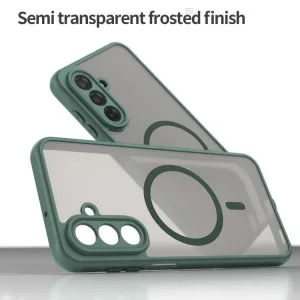 FANDUN MAGSAFE Ochranný kryt pre Samsung Galaxy A17 / A17 5G zelený