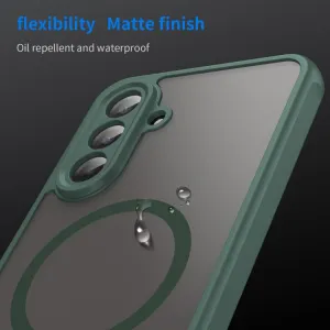 FANDUN MAGSAFE Ochranný kryt pre Samsung Galaxy A17 / A17 5G zelený