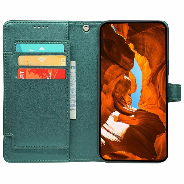 VELDO Peňaženkové puzdro pre T Phone 3 zelené
