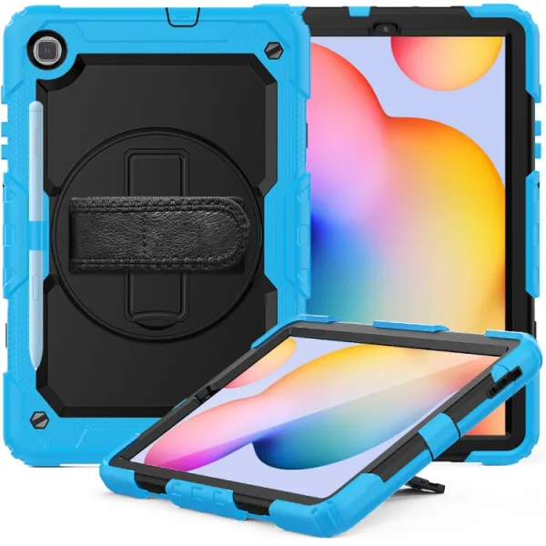 SOLID 360 Odolný obal pre Samsung Galaxy Tab S6 Lite 2024 / S6 Lite 2022 / S6 Lite modrý